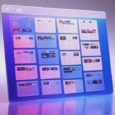 An artistic rendition of a profile manager page.