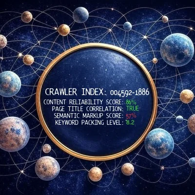 An artistic rendition of search engine results.